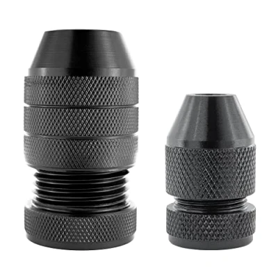 Imagen de ENT 26512 Conjunto de Tope Profundidad variable Ø 3 11 mm, con Perforación Aluminio para Brocas Madera y Helicoidales