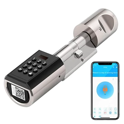 Imagen de WELOCK Cerradura Electronica Inteligente con Código, Bluetooth y WiFi, Smart Lock Fácil de Instalar Plata