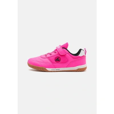 Imagen de JAKO SH Winger Unisex Botas de fútbol sin tacos para niños, Talla: 30, Neon pink/jet black Zapatos