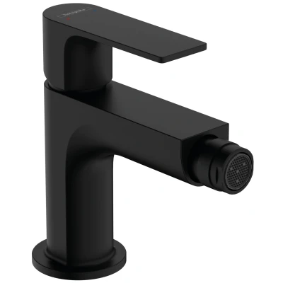 Imagen de hansgrohe Rebris E Mezclador monomando de bidé con vaciador automático metálico, negro mate, 72213670