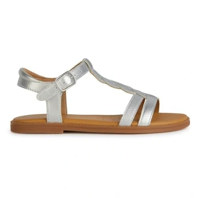 Imagen de Geox J Sandal Karly Girl, Sandalia, Plata, 25 EU
