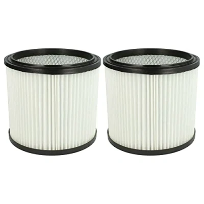 Imagen de vhbw 2x Filtro plisado compatible con Einhell SM 20, 21, 31, 30, TC VC 1930 SA, RT 1630 1500 WM, Universal 18 50l aspiradora blanco