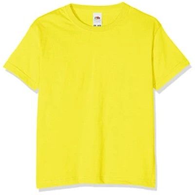 Imagen de Fruit of the Loom Value T, Camiseta Niño, amarillo, 14 15 años