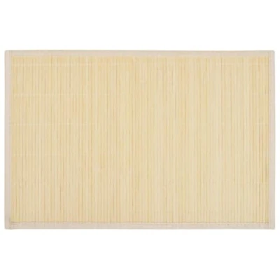 Imagen de vidaXL 6 Piezas de salvamanteles bambú Dimensiones 30 x 45 cm Color Natural