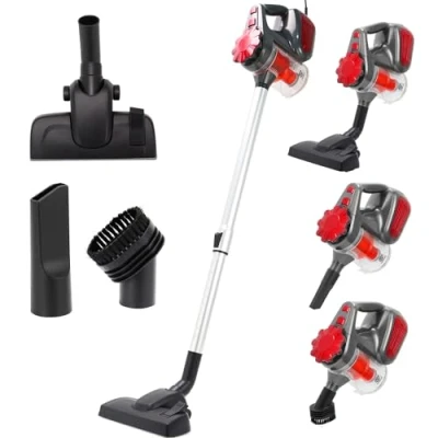 Imagen de SUPERLEX aspiradora 4 en 1 con cable sin bolsa, de mano 16 kpa, filtro HEPA, para alfombras, parqué, alambre 5 m, 600 W