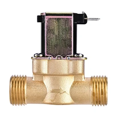 Imagen de VáLvula De Agua Solenoide Cuerpo LatóN 1/2 Pulgada Ac 220 V Para Mantener El Flujo Constante Corriente Control Del