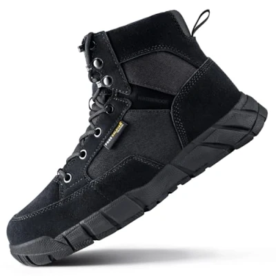 Imagen de FREE SOLDIER Stivali da Uomo Ultraleggeri Lavoro Tattici Militari 6&quot; inch High Tops Neve Traspiranti per Camminare a Piedi (Nero 44 EU)