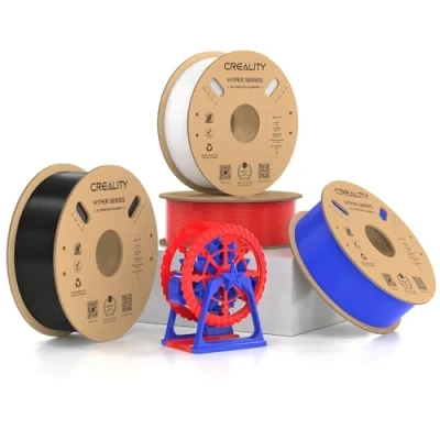Imagen de Creality filamento Hyper PETG, negro, blanco+rojo+azul, 1,75 mm, PETG 4 kg, para impresora 3D, precisión dimensional +/ 0,03 materiales de impresión 3D la mayoría