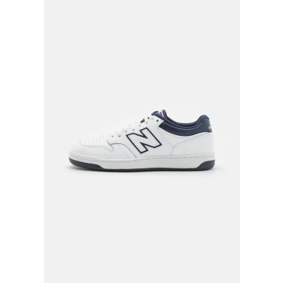 Imagen de New Balance 480L Unisex Zapatillas para caminar, Talla: 43, White/blue Piel