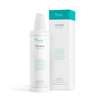 Imagen de colibri skincare 2% BHA Peeling (100ml) de ácido salicílico facial para todo tipo piel químico reducir los granos, puntos negros y poros