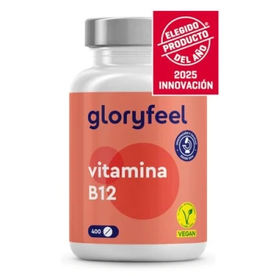 Imagen de Vitamina B12 400 Tabletas de Metilcobalamina Bioacitva Reduce el cansancio y la fatiga* Sistema inmunológico Probada en laboratorio, Sin aditivos
