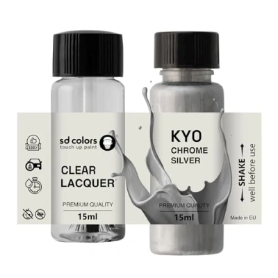Imagen de SD COLORS KY0 Pintura para retocar (15 ML), color plateado