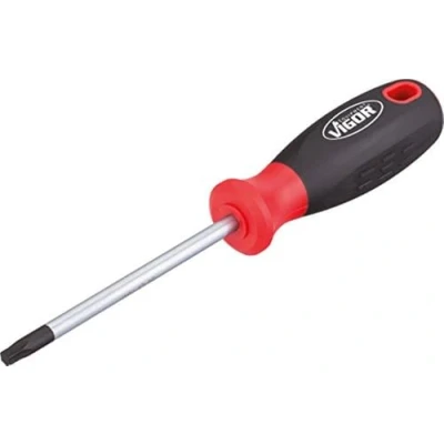 Imagen de VIGOR V3369 Destornillador T20 206, 100, 206 Torx interior Juego de llaves estrella dos bocas