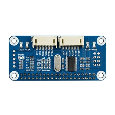 Imagen de Waveshare Serial Expansion Hat for Raspberry pi Onboard SC16IS752 2 Channels(2 ch) UART 8 GPIOs I2C Interface Stackable to 16 Modules 32 ch