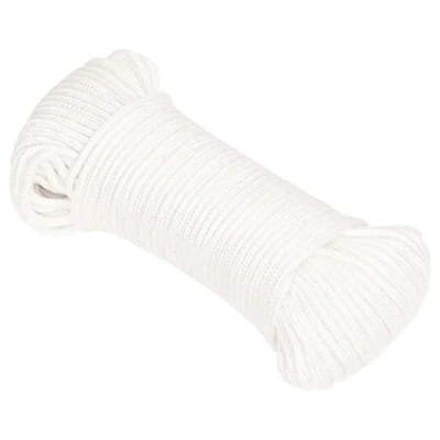 Imagen de vidaXL Cuerda de Barco Polipropileno Blanco Intenso 5 mm 50 m