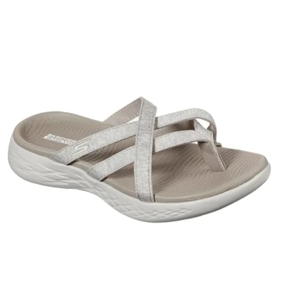 Imagen de Skechers ON The GO 600 Dainty, Sandalia Mujer, Taupe Textile, 37 EU
