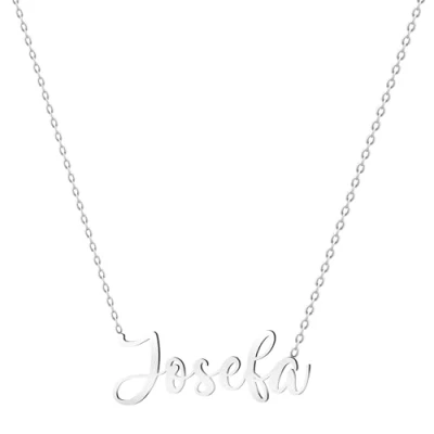 Imagen de various Collar Nombre Josefa Acero Inoxidable Colgante Personalizado Plateado para Mujer Regalos Personalizados Madres Niña Parejas, Mejor Amiga