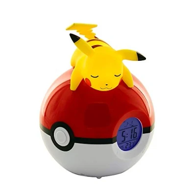 Imagen de Reloj despertador Pokémon Pikachu con radio, único, 811354, amarillo, 12 x 15 11,5 cm (el embalaje puede variar)