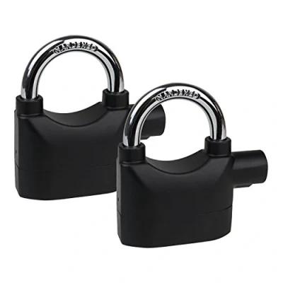 Imagen de HMF 2 x 3503 02 Candado, función de alarma, 110 dB, Outdoor, 9,8 7,1 3,35 cm, negro