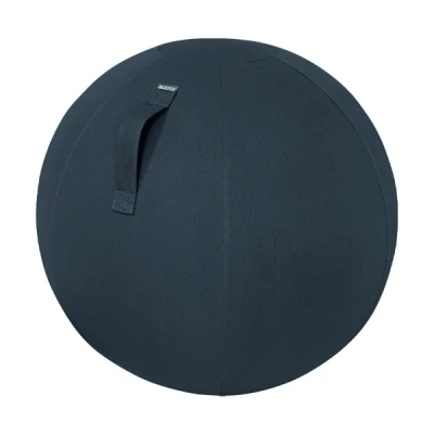 Imagen de Leitz Silla de Pelota Yoga, Activa Ergonómica Escritorio, 65cm Diámetro, Incluye Funda Tela, Inflador Manual y 2 Conectores, Gama Ergo Cosy, Gris Terciopelo, 52790089