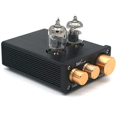 Imagen de DollaTek 6J1 Mini Tubo de vacío Preamplificador Audio Hi Fi Estéreo Pre Amplificador Control Graves Agudos