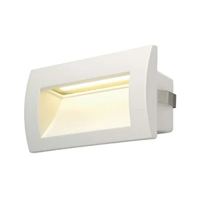 Imagen de SLV luminaria empotrada de pared DOWNUNDER OUT LED M/Iluminación para paredes, exterior, lámpara jardín / IP55 3000K 3,3 W 155lm blanco