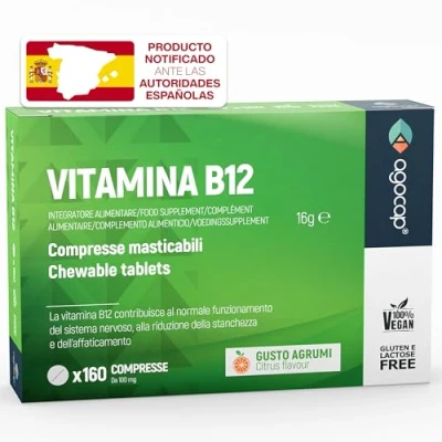 Imagen de vitamina B12 Reduce cansancio, Fatiga y Contribuye al Funcionamiento del Sistema Inmunológico. Vitamina, vitaminas para el 160 comprimidos Veganos