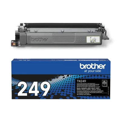 Imagen de BROTHER TN 249BK Cartucho de tóner, Negro, Paquete único, Ultra Alto Rendimiento, Incluye 1 Suministros Originales
