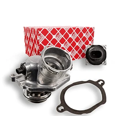 Imagen de FEBI BILSTEIN 108755 Termostato, refrigerante 100 con junta conmutador de temperatura carcasa (cárter) MERCEDES BENZ: Clase C Berlina