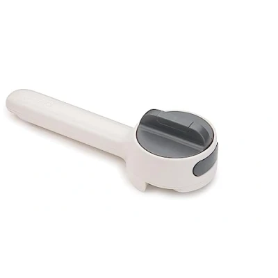Imagen de Joseph Can Do Plus Abrelatas Fácil de Tirar Anillo, Abre Botes Manual con Mango Largo para Óptimo Agarre, Blanco/Gris