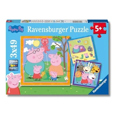 Imagen de Ravensburger 5579 Peppa Pig Jigsaw Puzzles for Kids Age 5 Years Up 3x 49 Pieces