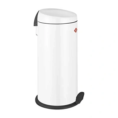Imagen de WESCO Cubo de Basura, Acero Inoxidable, Blanco, 32 cm