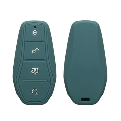 Imagen de kwmobile Funda Compatible con BYD Atto 3 / Han/Tang/Dolphin/Yuan/Seal Carcasa Protectora de Silicona para Llave Coche Case en Noche ártica