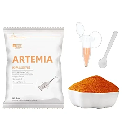 Imagen de Alimento para peces, 150 ml incubar acuario, comida peces tropicales, huevos de artemia, salmuera, camarones, pelado, huevo, alimentar bebé