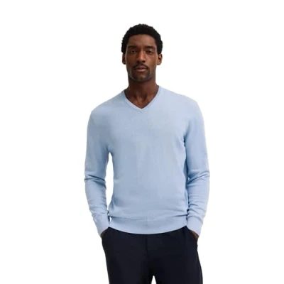 Imagen de bugatti 7300 95510 Jersey con Cuello en, Azul claro 320, L para Hombre