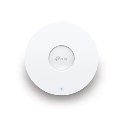 Imagen de TP Link AX3000 Punto de acceso Wi Fi 6 para montaje en techo, inalámbrico, 160 MHz, puerto Ethernet 2,5 Gbps, gestión la nube, tecnología Omada Mesh, Roaming IA sin interrupciones, alimentación