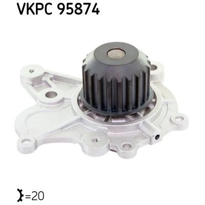 Imagen de SKF VKPC 95874 Bomba de agua 20 con juntas Metal para accionamiento correa trapecial HYUNDAI: Tucson, Santa Fe 2, I, KIA: Sportage II