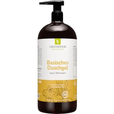 Imagen de 500ml Greendoor Básica Gel de ducha Hierba jengibre 100% Natural la manufactura cosmética natural, sin Silicona, Sulfato, conservantes