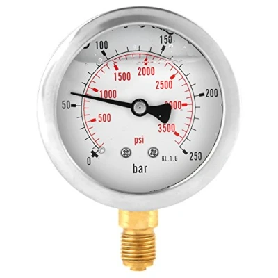Imagen de 0 250 bar G1/4 63 mm Dial hidráulico medidor de presión agua