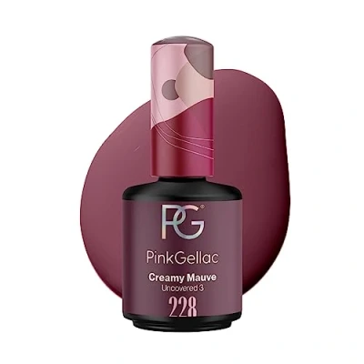 Imagen de PINK Gellac color 228 Creamy Mauve Rosa Malva esmalte pintauñas gel permanente 14 días