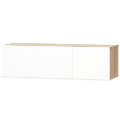 Imagen de Mueble Para La Televisión Vidaxl Aglomerado Blanco Brillante Y
