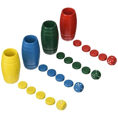 Imagen de Aquamarine Games Fichas y cubiletes de parchis