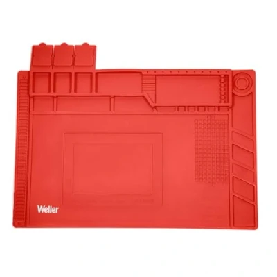 Imagen de Weller WLACCWSM2 02EU Tapete para Trabajos de Soldadura Tamaño Mediano, Muy Útil el Lugar Trabajo Organizado
