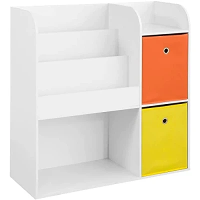 Imagen de SoBuy KMB37 W Organizador de Juguetes Estantería Infantil con Cajas Colores Almacenamiento Multifuncional 2 89 x 35 88 cm ES