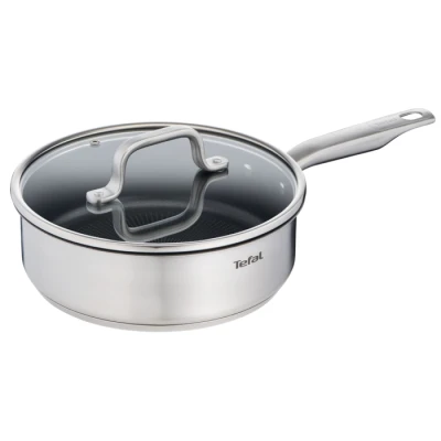 Imagen de Tefal Virtuoso E49132 cacerola Alrededor Cacerolas (Alrededor, Acero inoxidable, Cerámico, Gas, Halógeno, Inducción, 250 C, Vidrio)