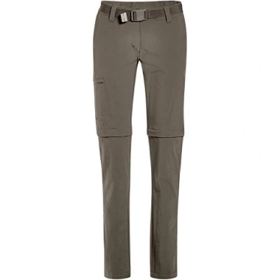 Imagen de Maier Sports Pantalones para Mujer Zipp Off Inara Slim, Primavera/Verano, Mujer, Color Marrón Teak, tamaño 44 [DE 42]