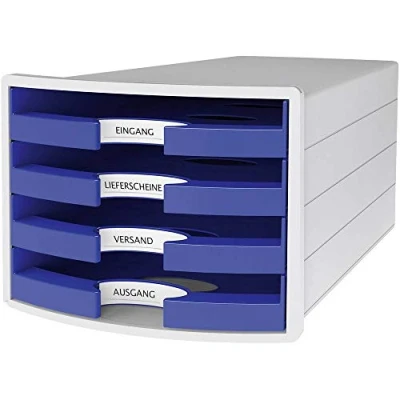 Imagen de Han cajones caja Impuls, DIN A4/C4, 4 abiertos, azul