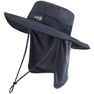Imagen de Bassdash UPF 50+ Sombrero de Pesca Solar Resistente al Agua con Solapa Cuello Desmontable