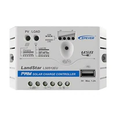 Imagen de EPEVER PWM LS1012EU 10A 12V Regulador de Carga Controlador Solar con Conector USB