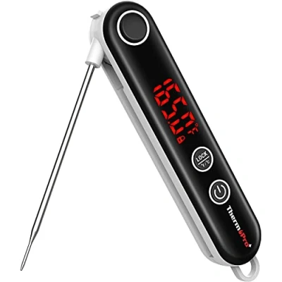 Imagen de ThermoPro TP18 termómetro digital profesional de punción, termopar, para barbacoa, carne, cocina con soporte magnético asar, comida bebé, vino,